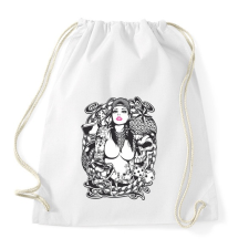 PRINTFASHION Rocker fantasy tattoo art - Sportzsák, Tornazsák - Fehér tornazsák