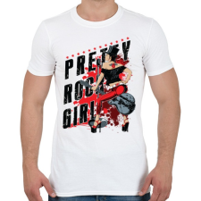 PRINTFASHION Rocker lány  - Férfi póló - Fehér férfi póló