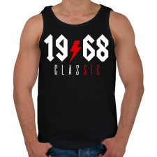 PRINTFASHION Rocker születésnap 1968 - Férfi atléta - Fekete atléta, trikó