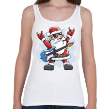 PRINTFASHION Rocker Télapó - Női atléta - Fehér női trikó