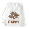 PRINTFASHION Rodents make me happy - Sportzsák, Tornazsák - Fehér