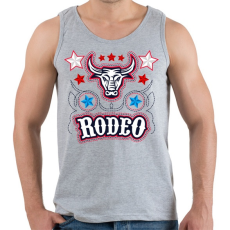 PRINTFASHION Rodeo Cowboy bika lovaglás - Férfi atléta - Sport szürke