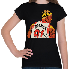 PRINTFASHION Rodman - Női póló - Fekete