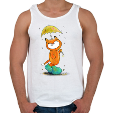 PRINTFASHION Róka az esőben - Férfi atléta - Fehér atléta, trikó