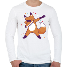 PRINTFASHION Róka dab - Férfi hosszú ujjú póló - Fehér