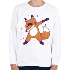 PRINTFASHION Róka dab - Gyerek pulóver - Fehér