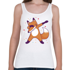 PRINTFASHION Róka dab - Női atléta - Fehér női trikó