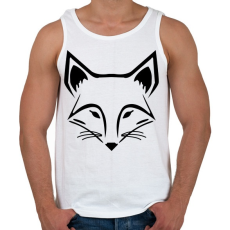 PRINTFASHION Róka  - Férfi atléta - Fehér