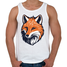 PRINTFASHION Róka  - Férfi atléta - Fehér