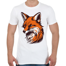 PRINTFASHION Róka - Férfi póló - Fehér férfi póló