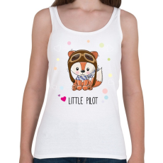 PRINTFASHION Róka - Női atléta - Fehér