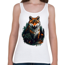 PRINTFASHION Róka  - Női atléta - Fehér női trikó