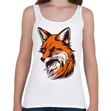 PRINTFASHION Róka - Női atléta - Fehér női trikó