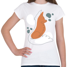 PRINTFASHION Róka - Női póló - Fehér