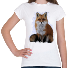 PRINTFASHION róka - Női póló - Fehér női póló