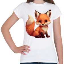 PRINTFASHION róka - Női póló - Fehér női póló