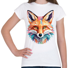 PRINTFASHION Róka  - Női póló - Fehér