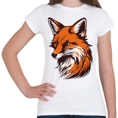 PRINTFASHION Róka - Női póló - Fehér