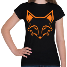 PRINTFASHION Róka  - Női póló - Fekete