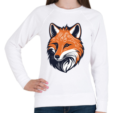 PRINTFASHION Róka  - Női pulóver - Fehér