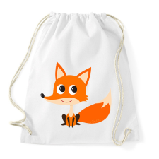 PRINTFASHION róka - Sportzsák, Tornazsák - Fehér tornazsák