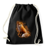 PRINTFASHION Róka - Sportzsák, Tornazsák - Fekete