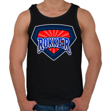 PRINTFASHION ROKKER - Férfi atléta - Fekete