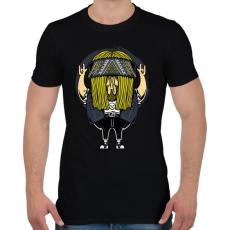 PRINTFASHION Rokker - Férfi póló - Fekete