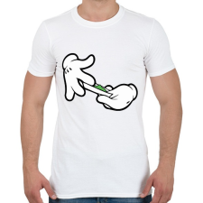 PRINTFASHION Roll it - Férfi póló - Fehér férfi póló