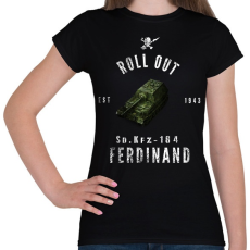 PRINTFASHION ROLLE OUT ferdinand - Női póló - Fekete