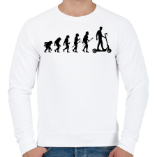 PRINTFASHION Roller evolúció - Férfi pulóver - Fehér férfi pulóver, kardigán