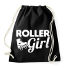 PRINTFASHION Roller girl - Sportzsák, Tornazsák - Fekete