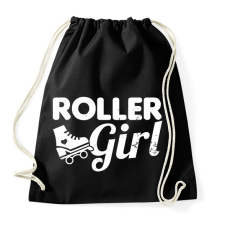 PRINTFASHION Roller girl - Sportzsák, Tornazsák - Fekete tornazsák