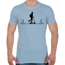 PRINTFASHION Roller szív - Férfi póló - Világoskék férfi póló