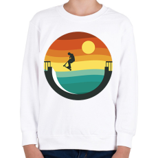 PRINTFASHION Rolleres - Gyerek pulóver - Fehér