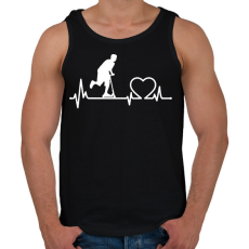 PRINTFASHION Rolleres lélek - Férfi atléta - Fekete