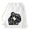 PRINTFASHION Romantikus univerzum - Sportzsák, Tornazsák - Fehér