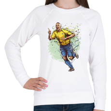 PRINTFASHION Ronaldo #9 - Női pulóver - Fehér
