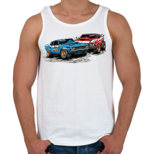 PRINTFASHION Roncsderbi - Férfi atléta - Fehér atléta, trikó