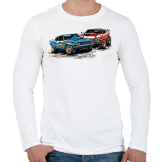 PRINTFASHION Roncsderbi - Férfi hosszú ujjú póló - Fehér