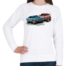 PRINTFASHION Roncsderbi - Női pulóver - Fehér női pulóver, kardigán