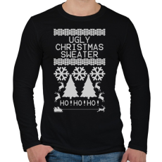 PRINTFASHION Ronda pulcsi - Férfi hosszú ujjú póló - Fekete