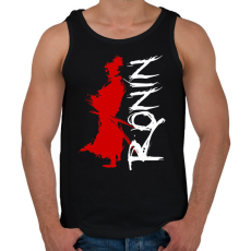 PRINTFASHION Ronin - Férfi atléta - Fekete
