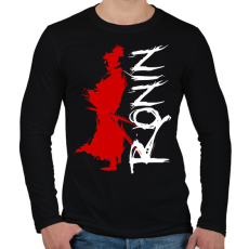 PRINTFASHION Ronin - Férfi hosszú ujjú póló - Fekete