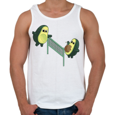 PRINTFASHION Röpis avokádók - Férfi atléta - Fehér atléta, trikó