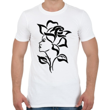 PRINTFASHION rose  - Férfi póló - Fehér férfi póló