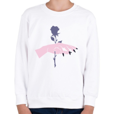 PRINTFASHION Rose Hand - Gyerek pulóver - Fehér gyerek pulóver, kardigán