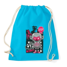 PRINTFASHION Rossz majom - Sportzsák, Tornazsák - Surf blue tornazsák