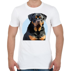 PRINTFASHION Rottweiler - Férfi póló - Fehér