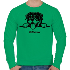 PRINTFASHION Rottweiler - Férfi pulóver - Zöld